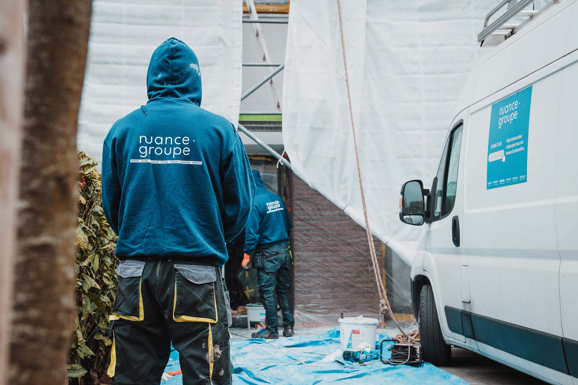 Façade rénovée par Nuance Groupe